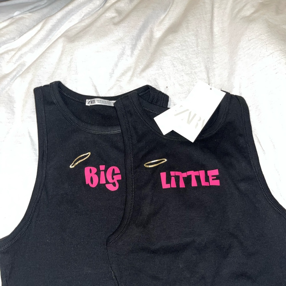 SET OF BIG LITTLE REVEAL SHIRTS ZARA
